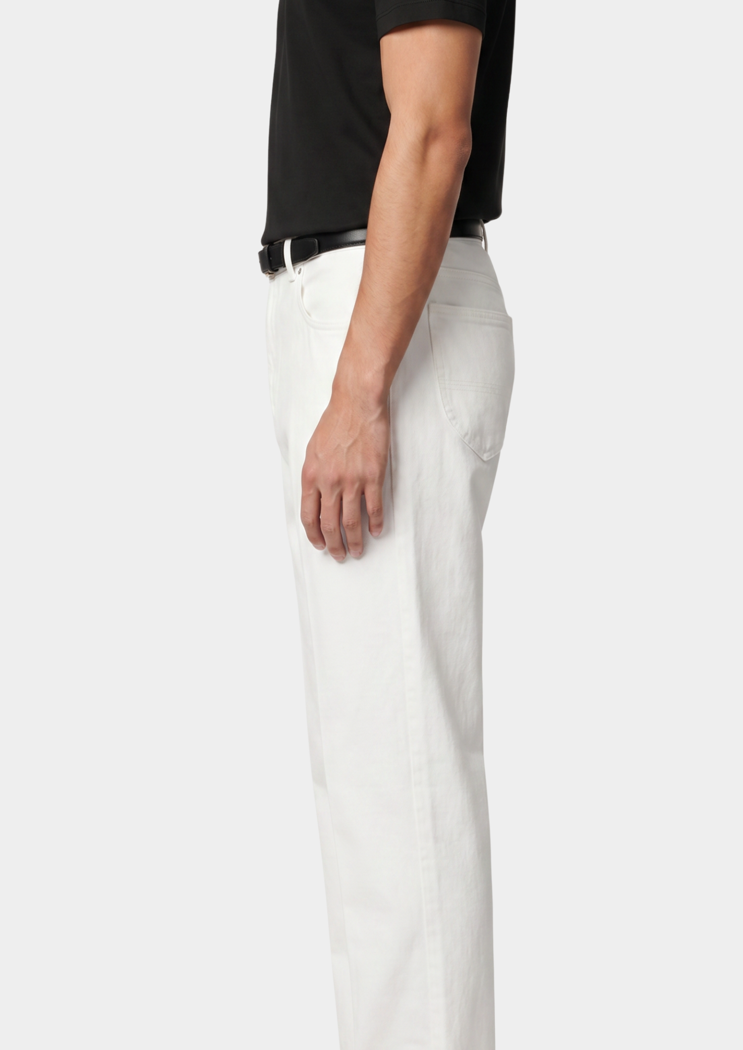 CALÇA JEANS RETA BRANCA ESSENCIAL