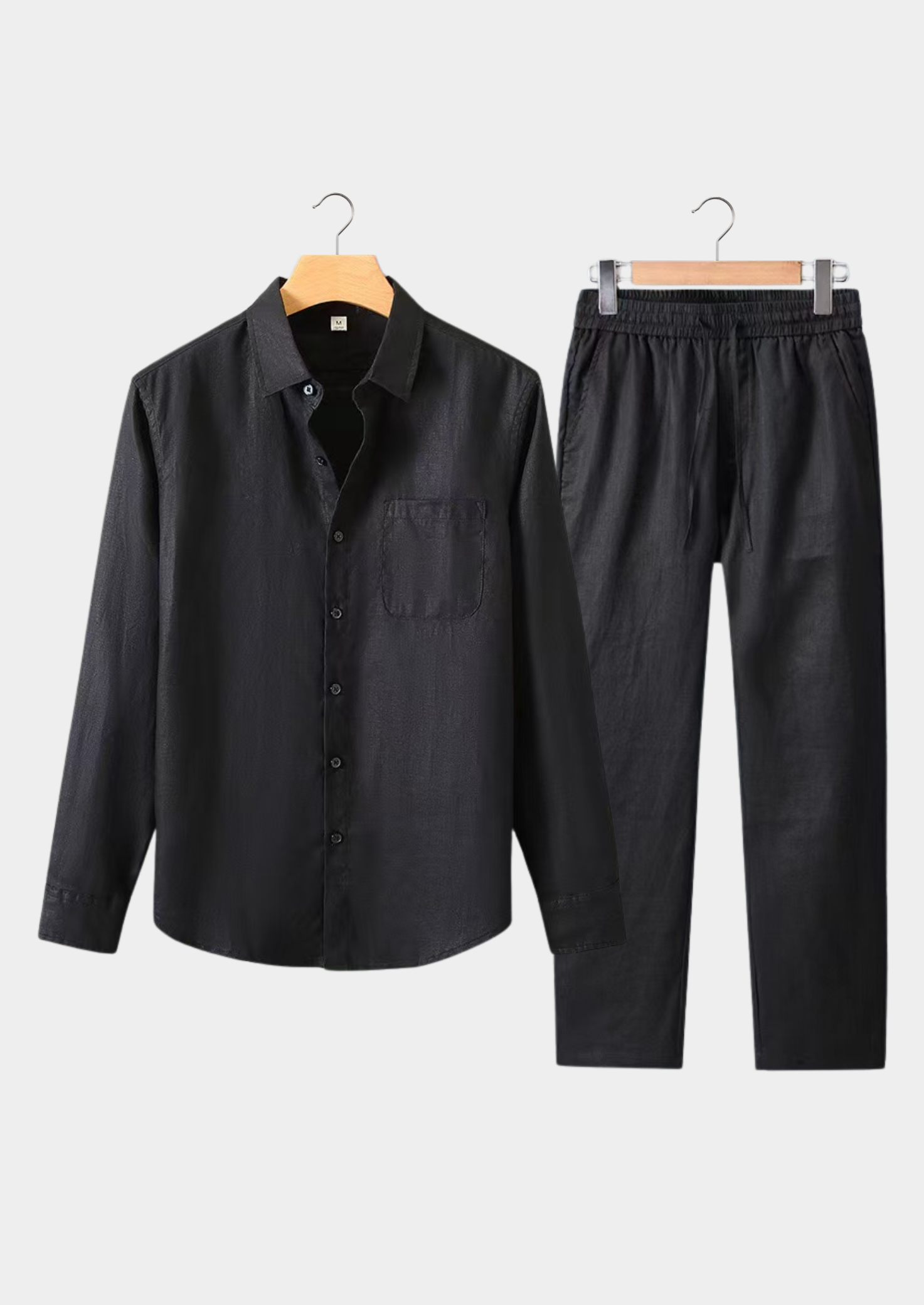 Conjunto de Verão Dolcevita Manga Longa - Preto