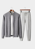 Conjunto Bicolor em Lã Merino Extrafina Pura