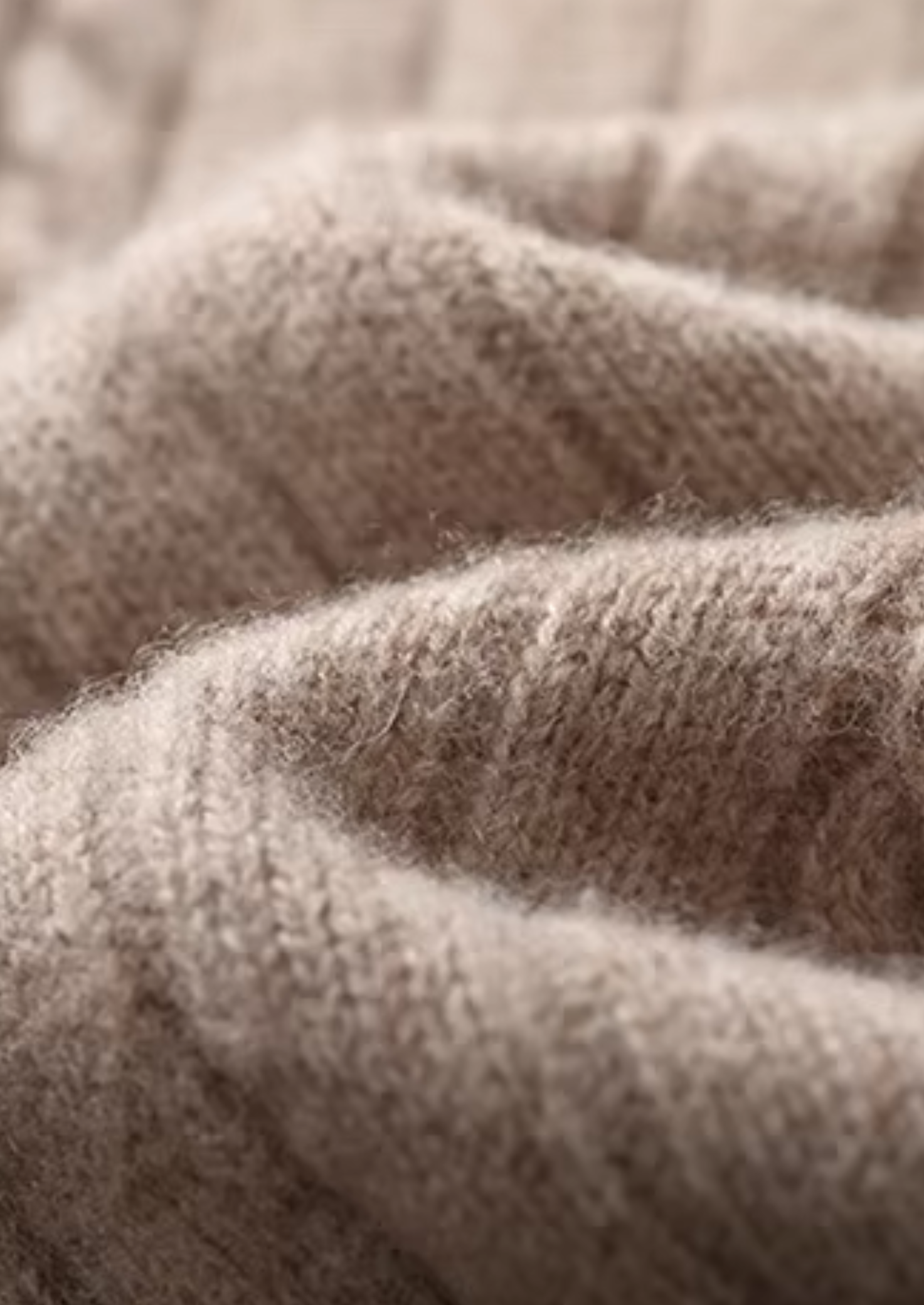 Mockneck Canelado em Lã Merino Extra-Fina Pura