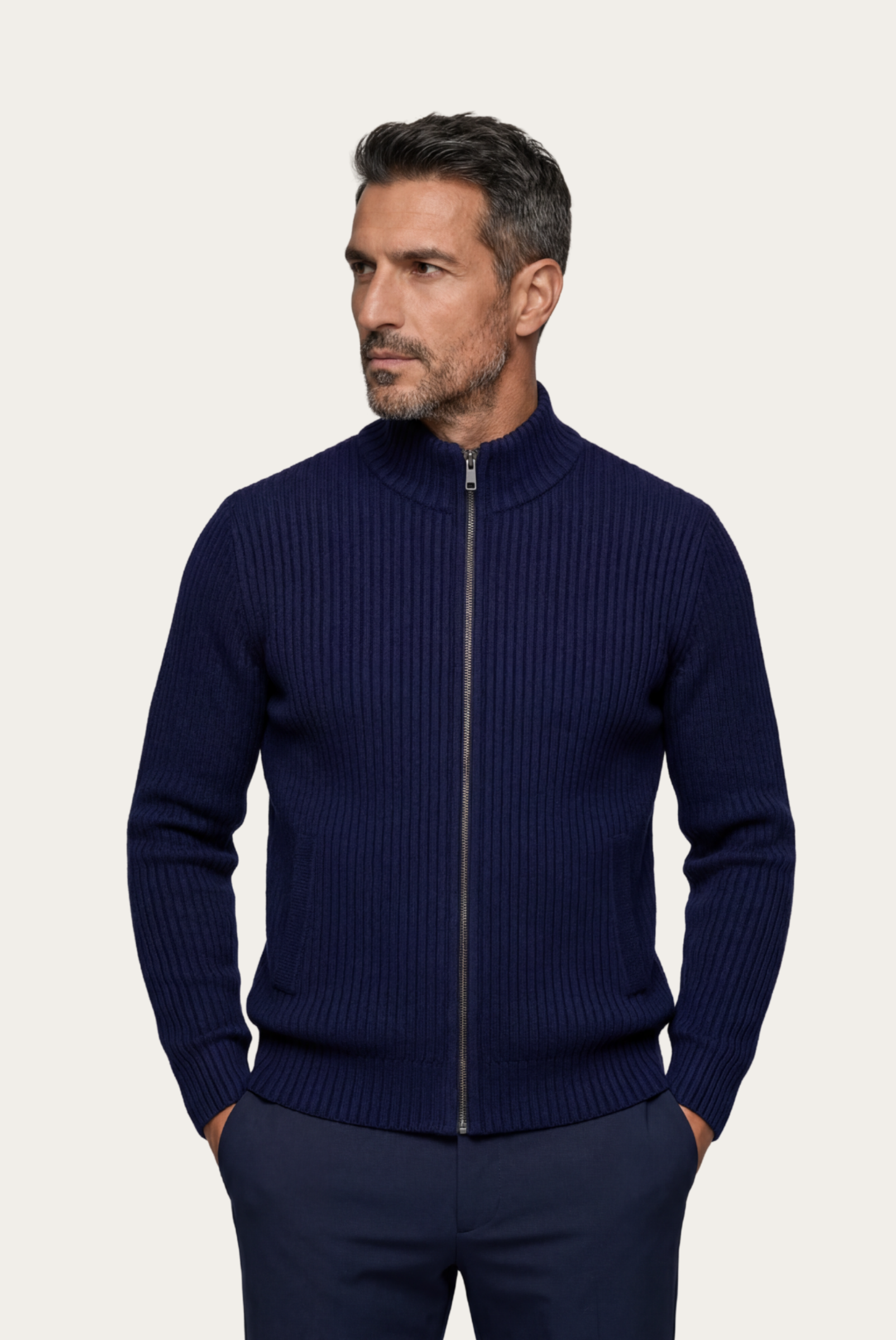 Cardigan Donati Azul-Marinho
