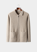 Cardigã Premium em Cashmere com Zíper