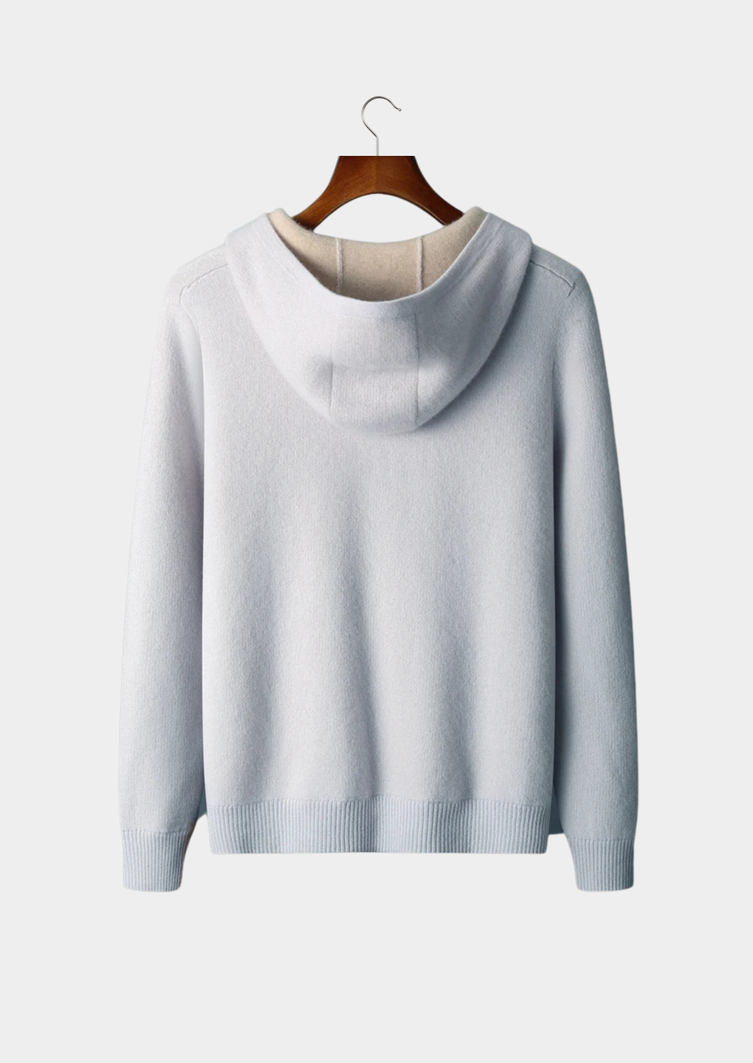 Moletom com Zíper Bicolor em Cashmere Premium