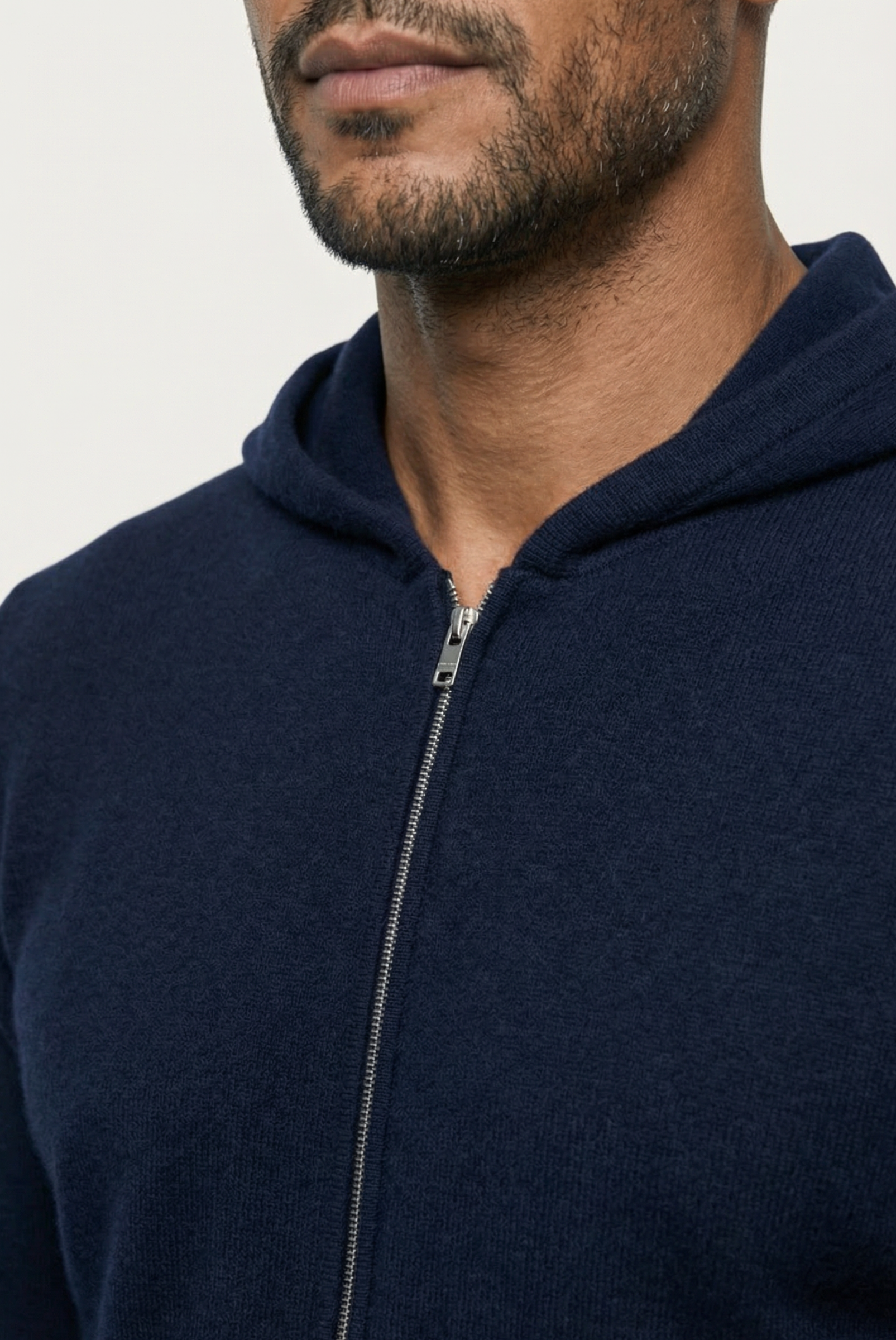 Colete Premium de Cashmere Azul-Marinho