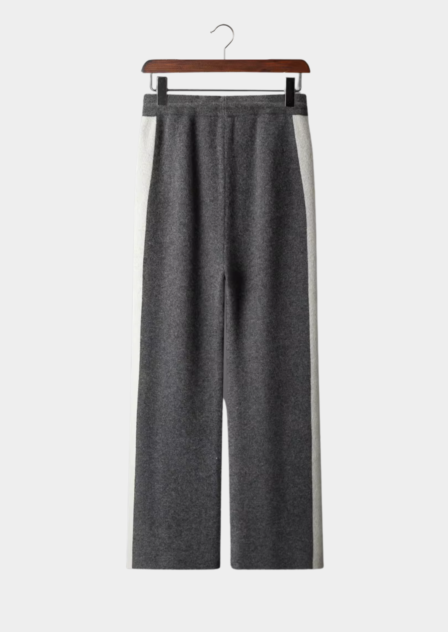 Calça Wide Leg de Lazer em Lã Merino Extrafina Pura