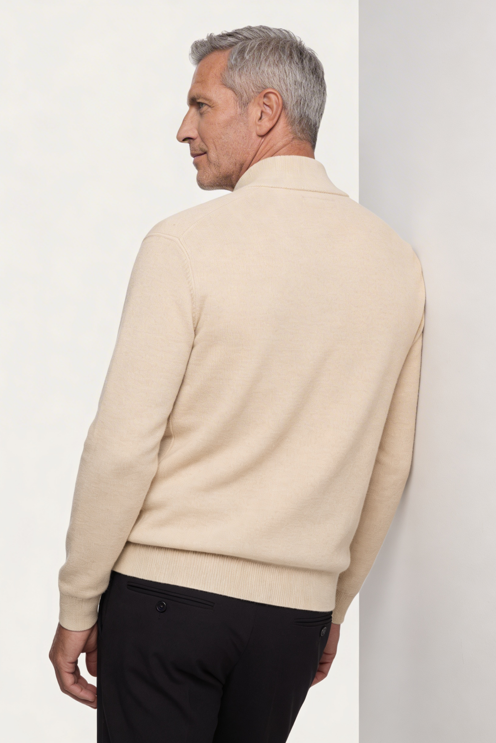 Cardigan de Cashmere Dupla Face Camelo