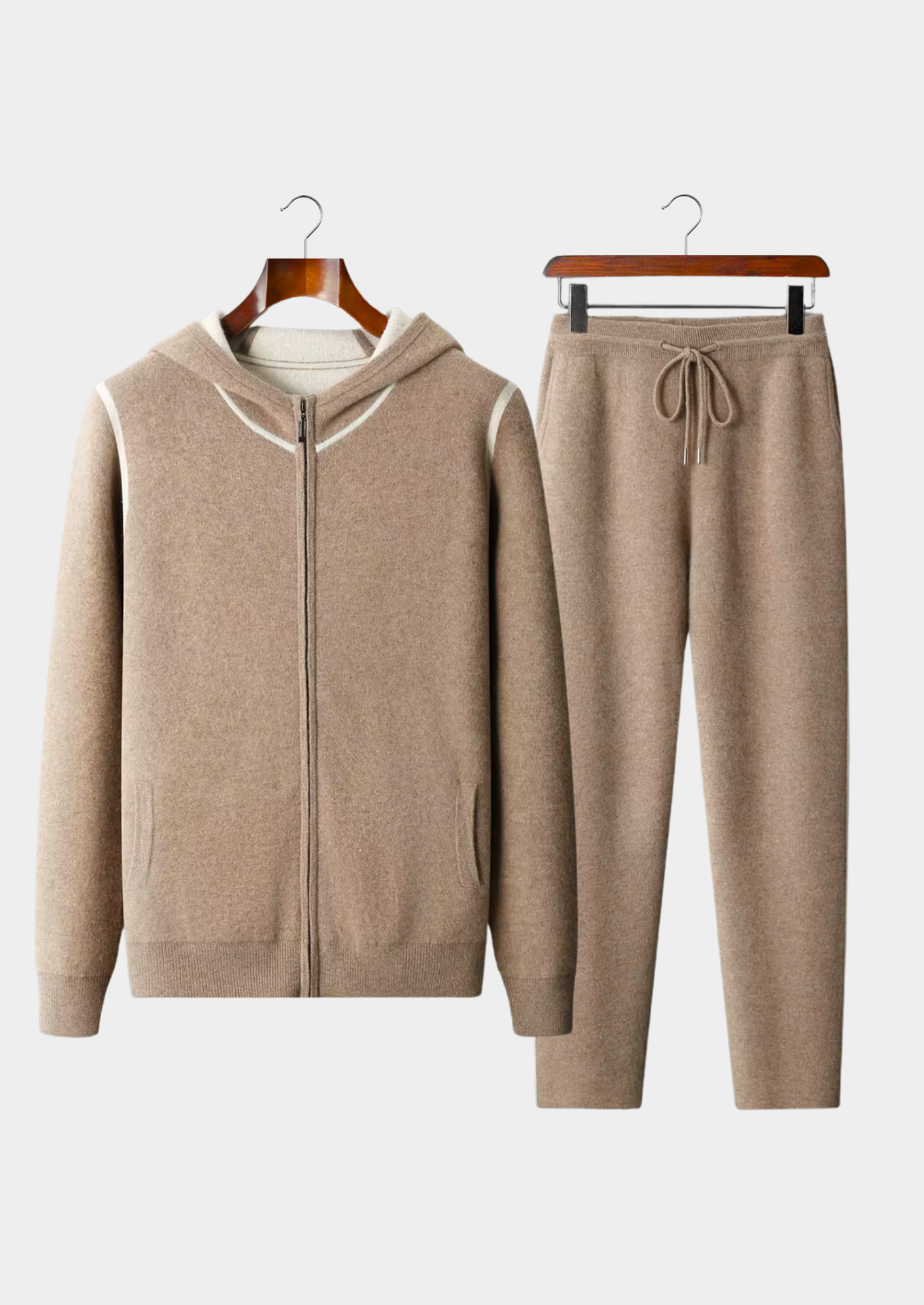 Conjunto Milano Leisure Bege em Cashmere Premium