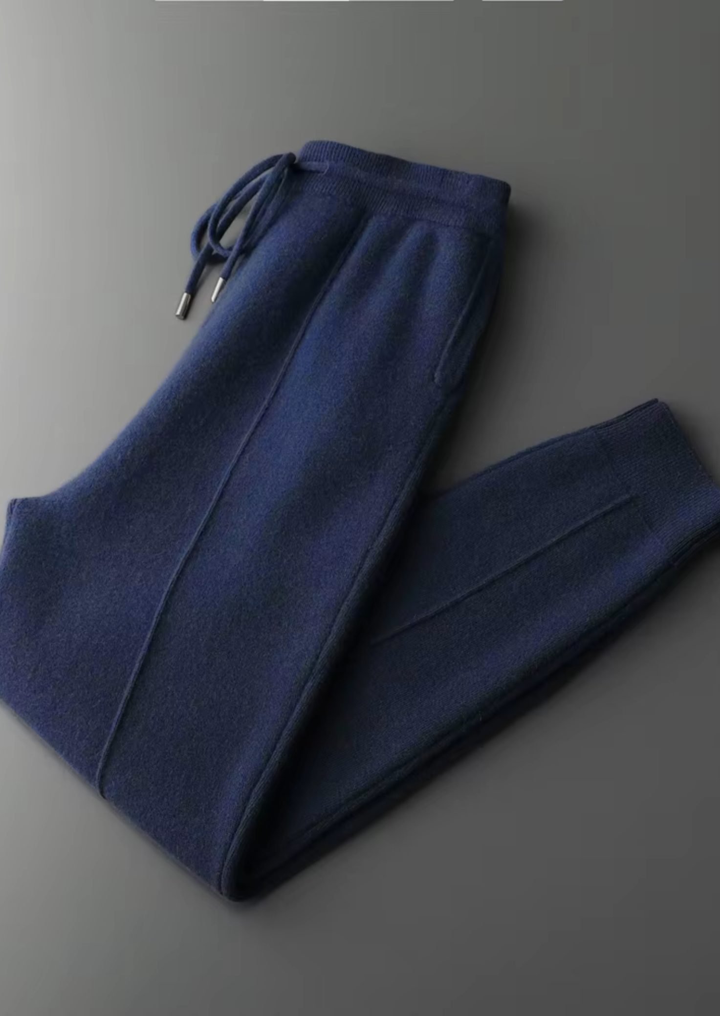 Conjunto Luzzo em Lã Merino Extrafina Pura - Azul-Marinho