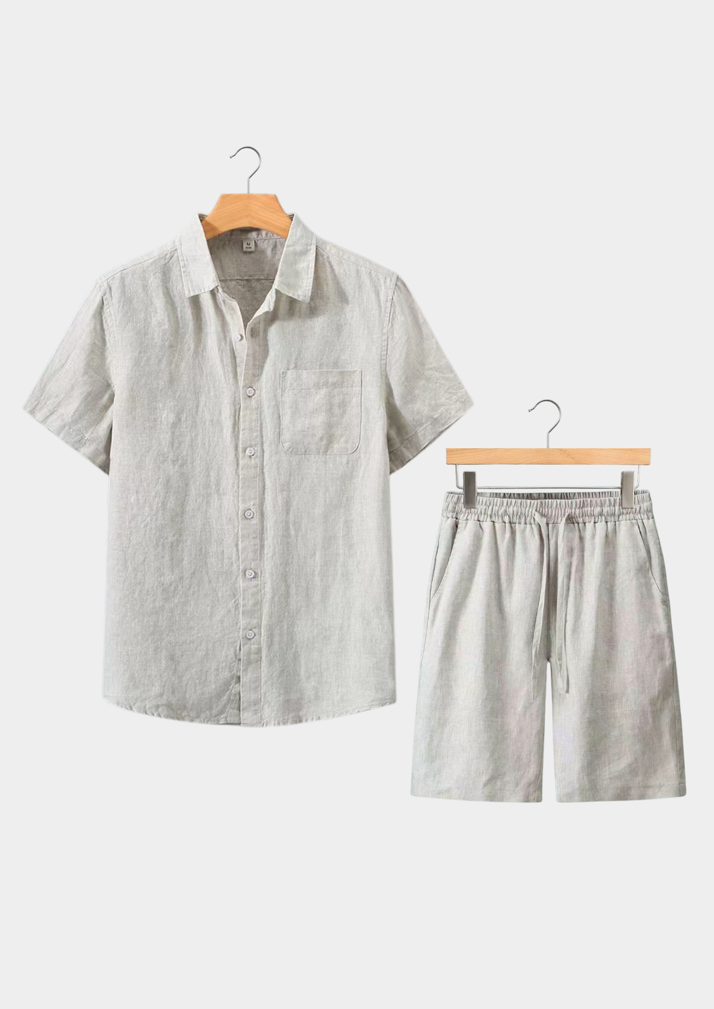 Conjunto de Verão Dolcevita Manga Curta - Bege