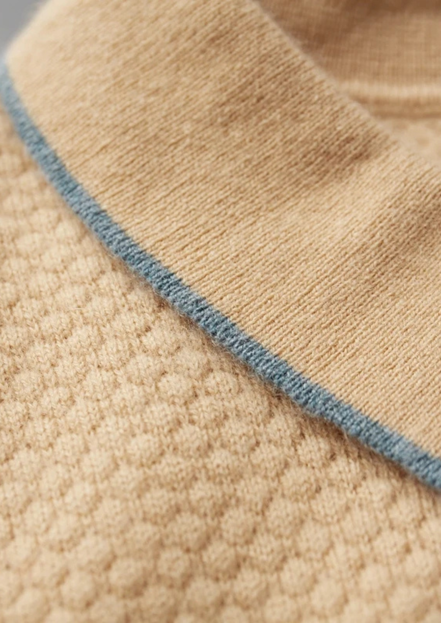Polo Premium Cashmere Mostarda Bicolor