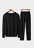 Conjunto Savro em Lã Merino Extrafina Pura - Preto