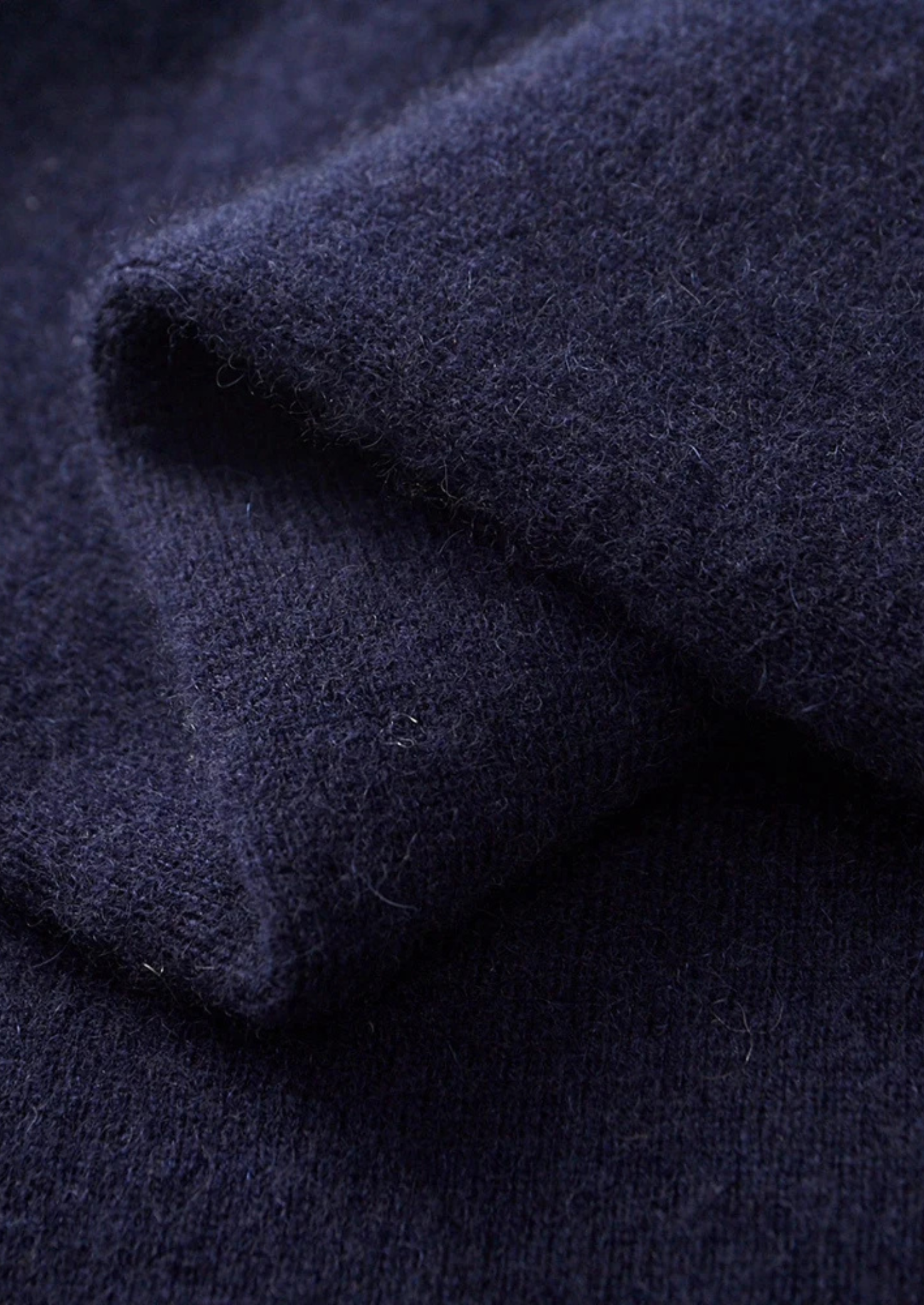 Cardigan Polo Bicolor em Lã Merino Extrafina Pura