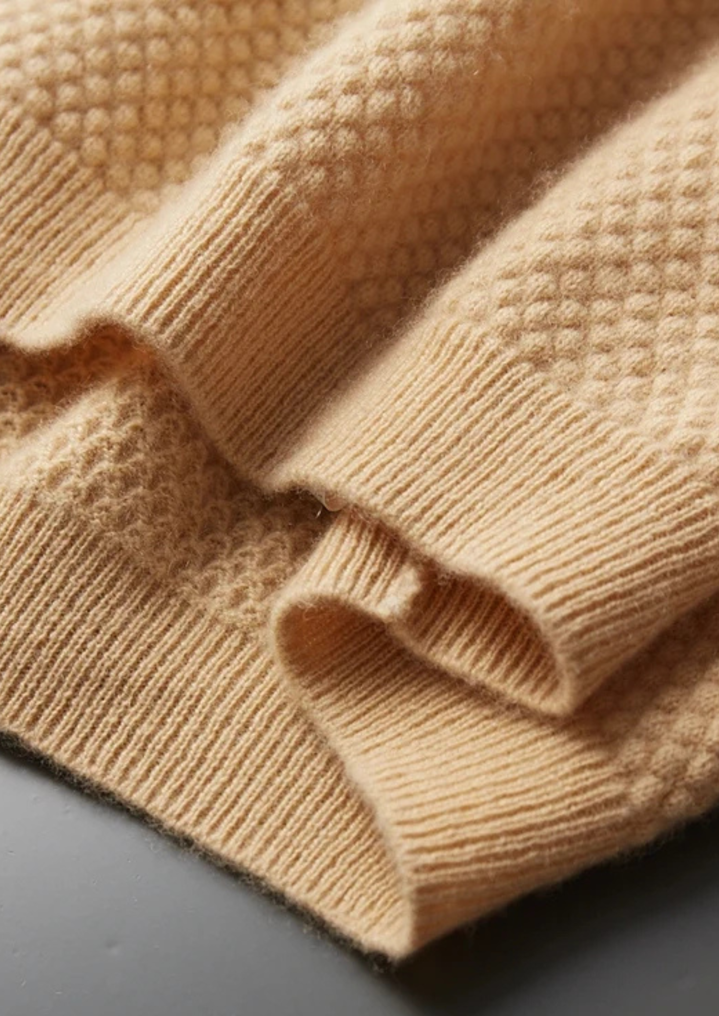 Polo Premium Cashmere Mostarda Bicolor