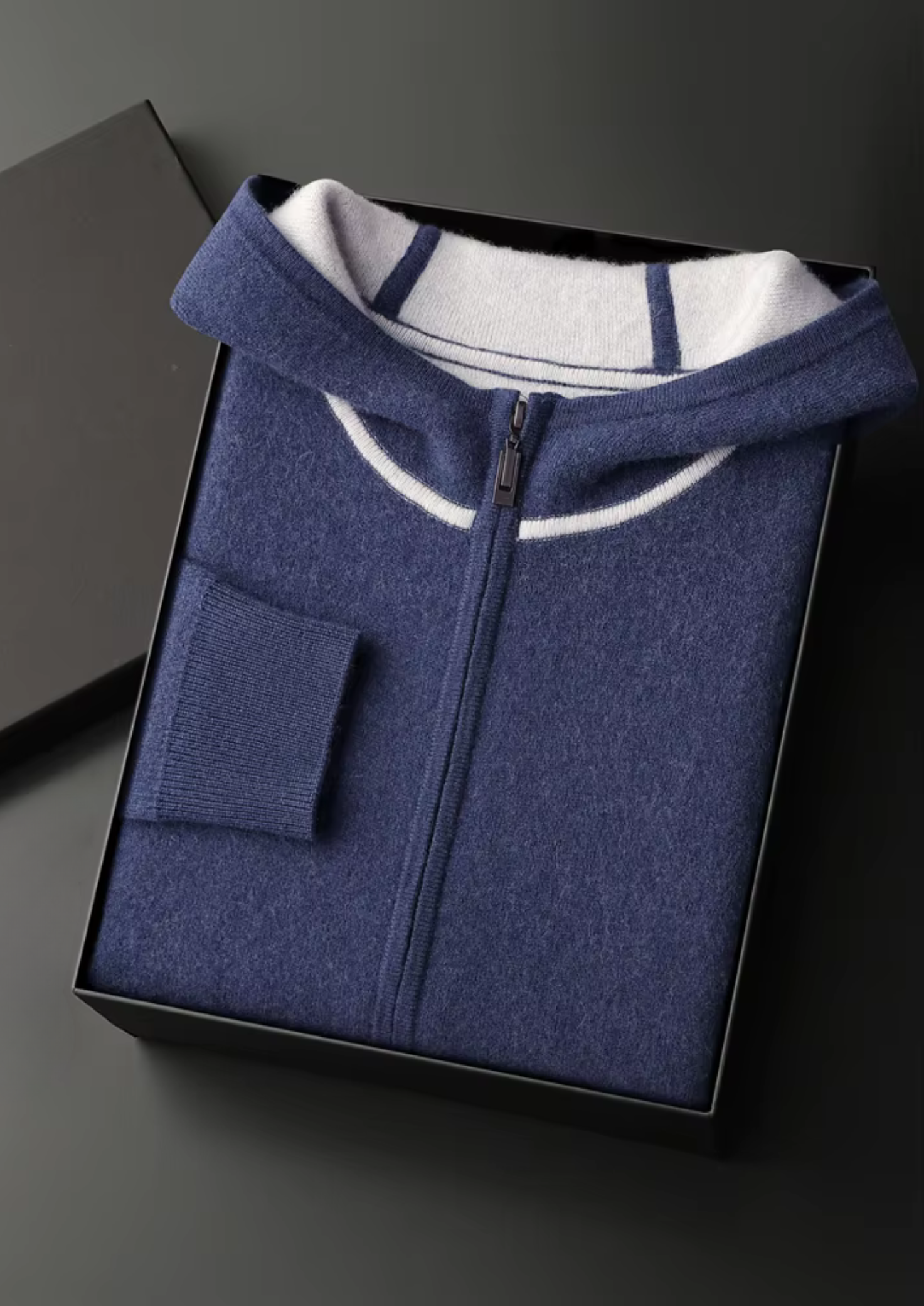 CONJUNTO MILANO DE LAZER EM CASHMERE PREMIUM AZUL-MARINHO