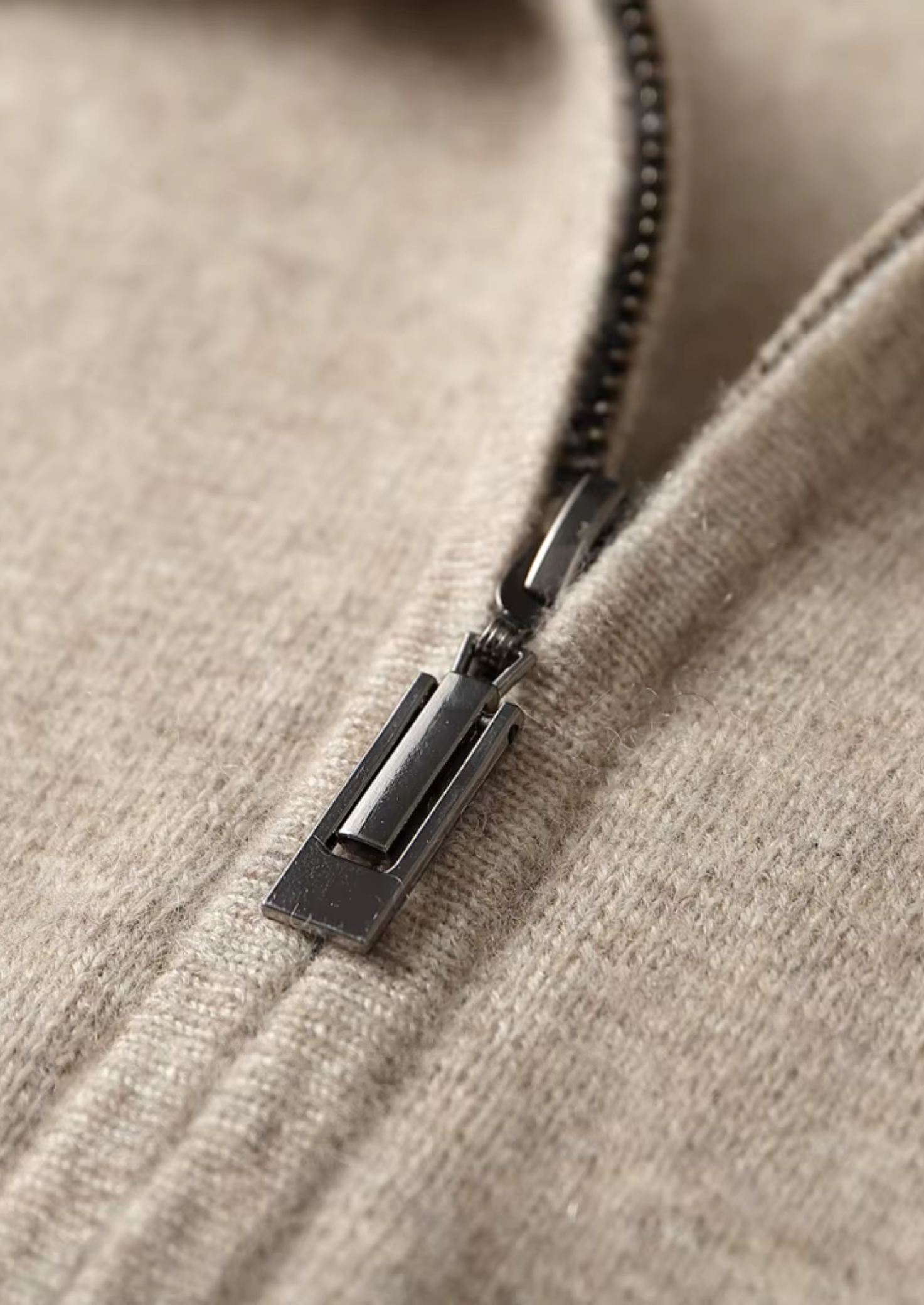 Conjunto Falconi em Lã Merino Extrafina Pura Areia