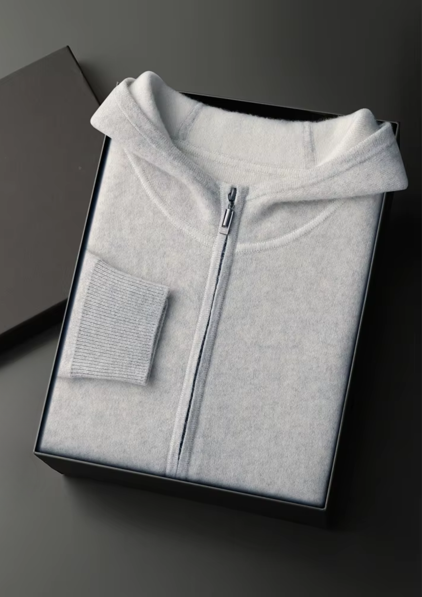 CONJUNTO MILANO DE LAZER EM CASHMERE PREMIUM CINZA CLARO