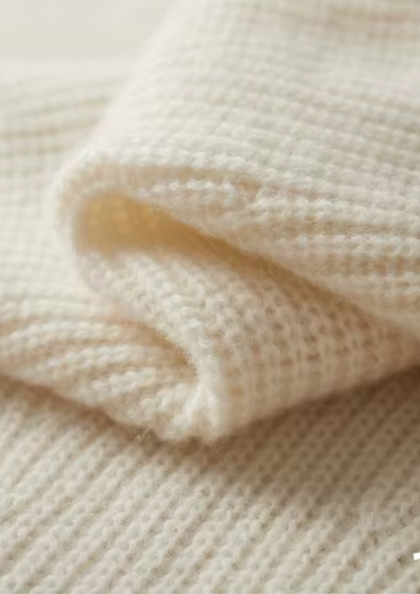 Suéter com Meio Zíper Canelado em Lã Merino Extrafina Pura