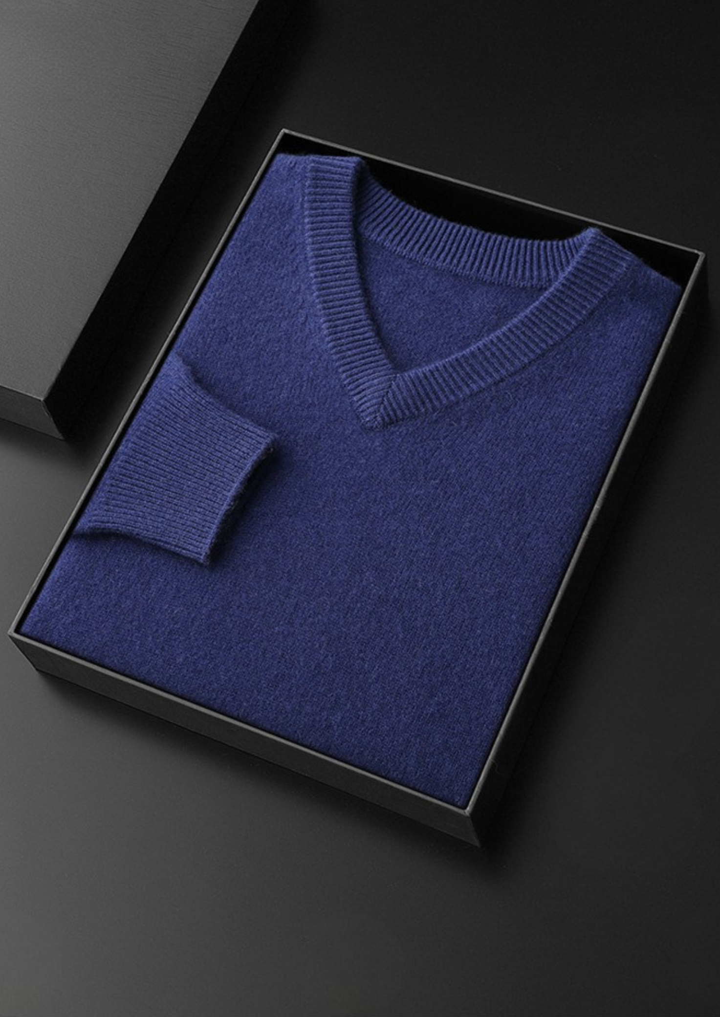 SUÉTER GOLA V ESSENCIAL EM CASHMERE PURO