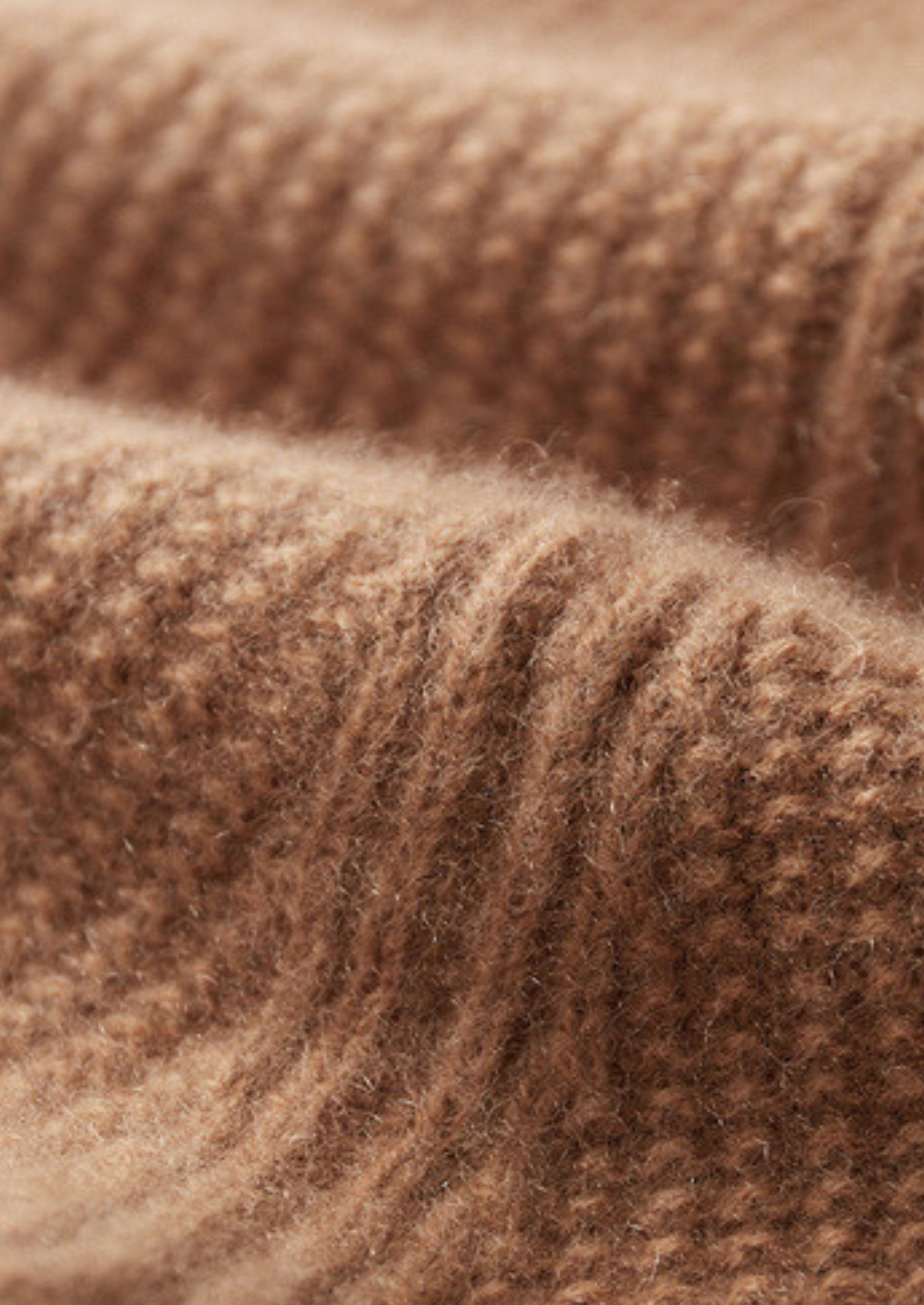 Cardigã Canelado com Zíper Puro Cashmere Mostarda