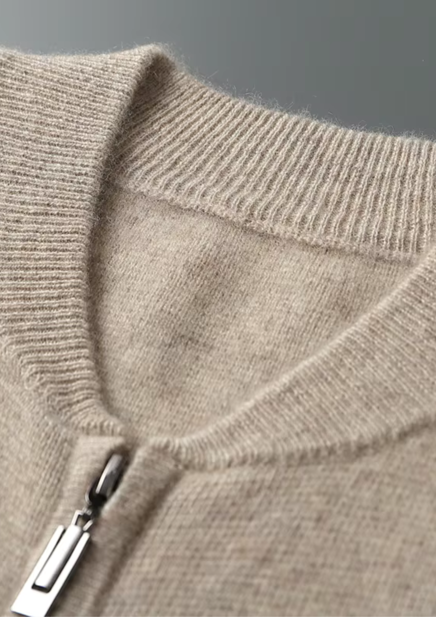 Conjunto Falconi em Lã Merino Extrafina Pura Areia