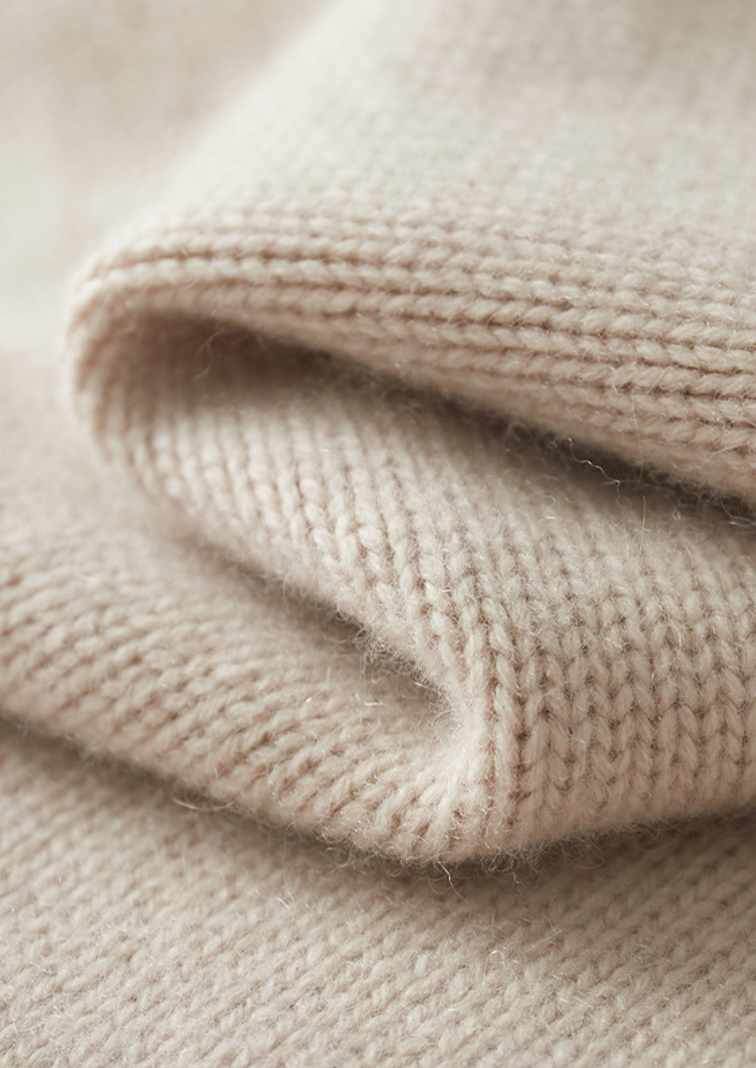 SUÉTER MEIO ZÍPER EM CASHMERE PURO BRANCO GELO