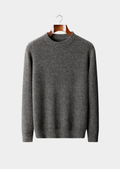 Suéter Gola Careca Essencial Puro Cashmere Cinza