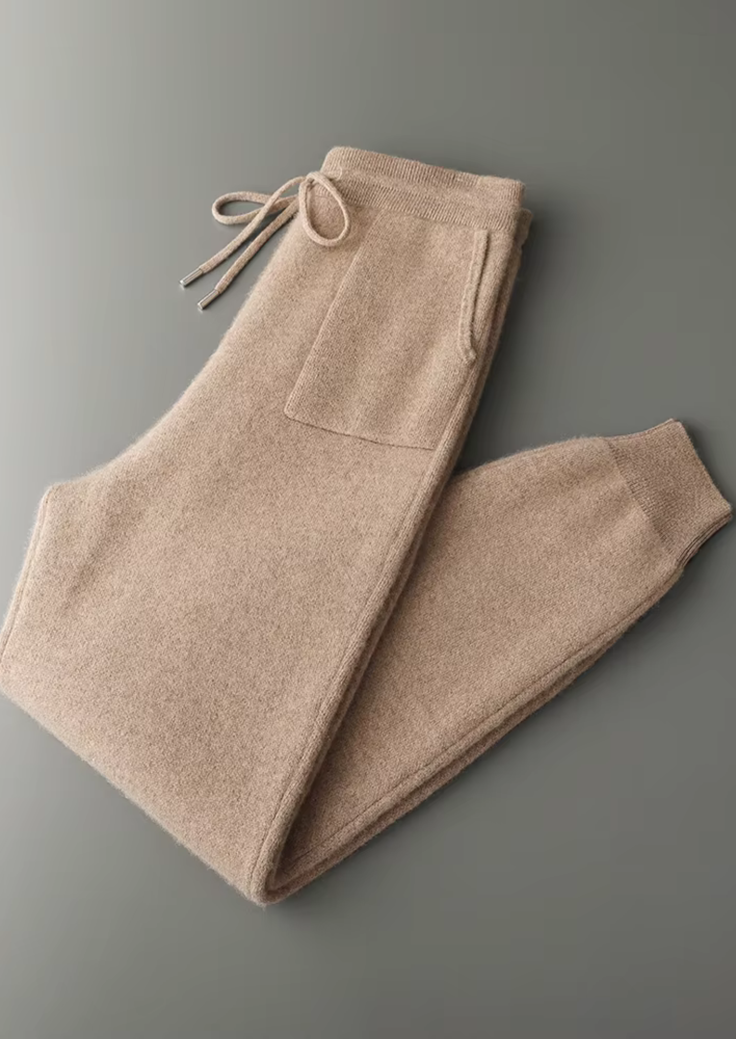 Calça Jogger de Lazer Premium em Cashmere