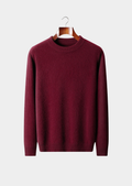 Suéter Gola Careca Essencial Puro Cashmere Bordô