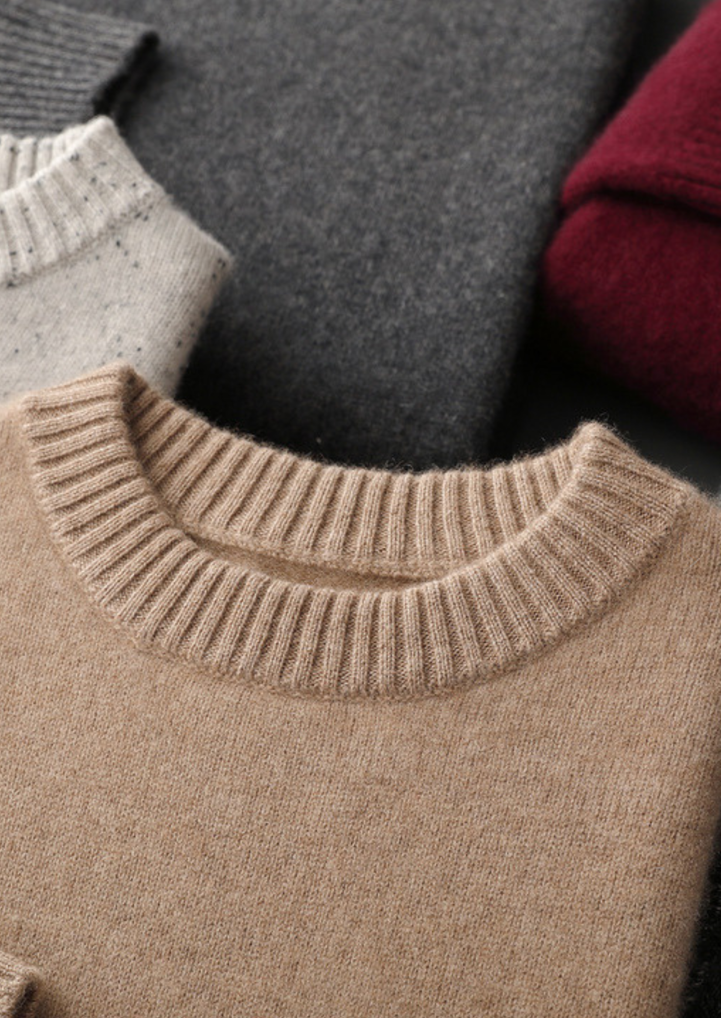 Suéter Gola Careca Essencial Puro Cashmere Bege