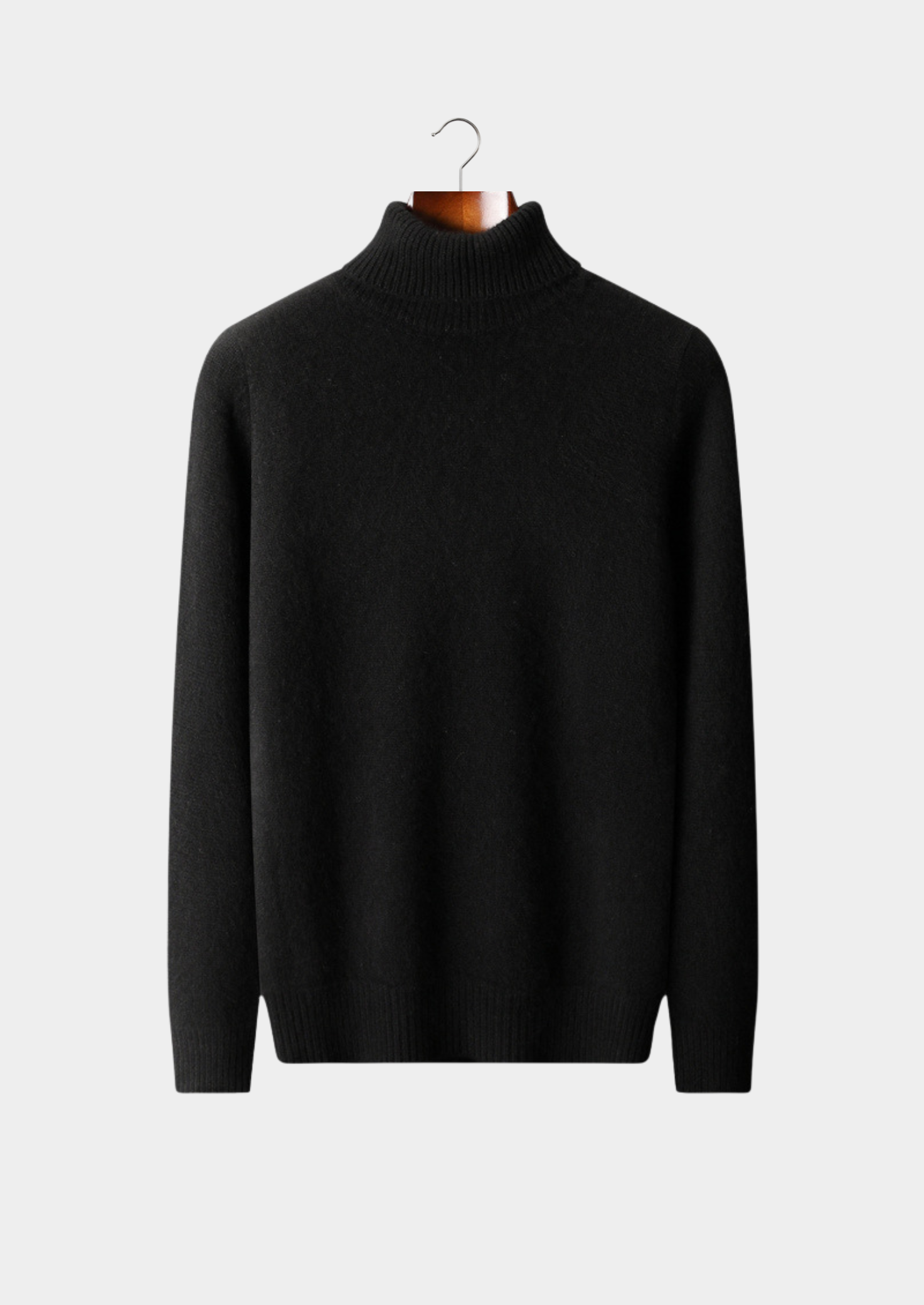 GOLA ROLÊ ESSENCIAL EM CASHMERE PURO PRETA