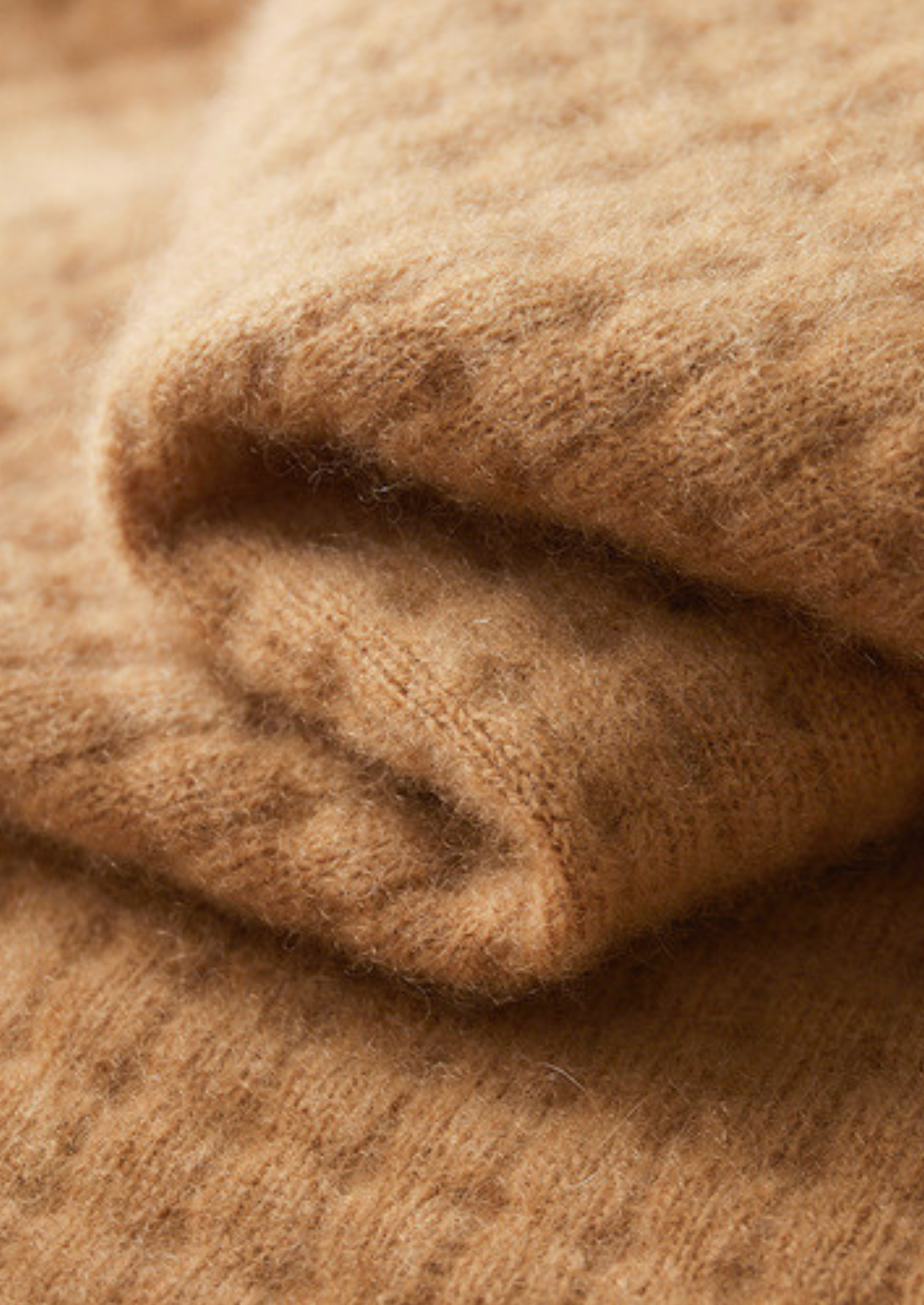 Cardigã Texturizado com Botões em Cashmere Puro Caramelo
