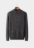 Cardigan com Botões em Lã Merino Extrafina