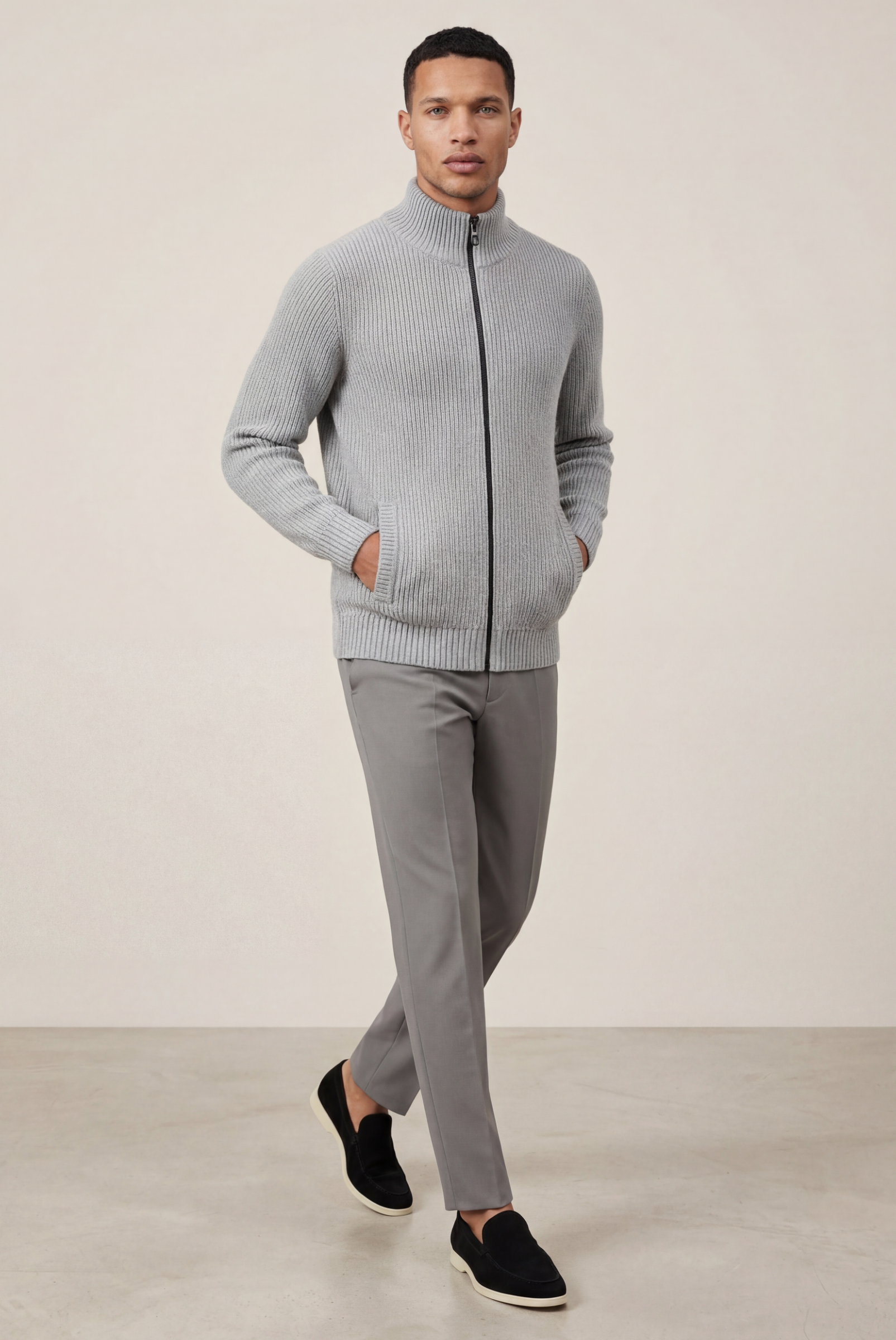 Cardigan Donati Cinza