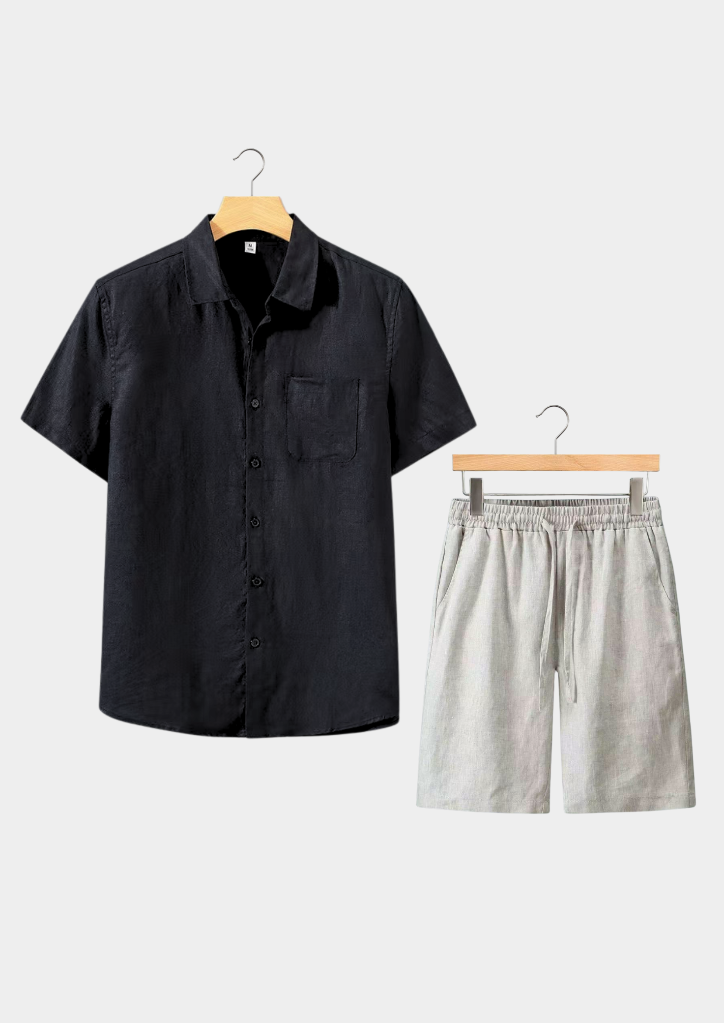 CONJUNTO DOLCEVITA MANGA CURTA VERÃO - PRETO/BEGE