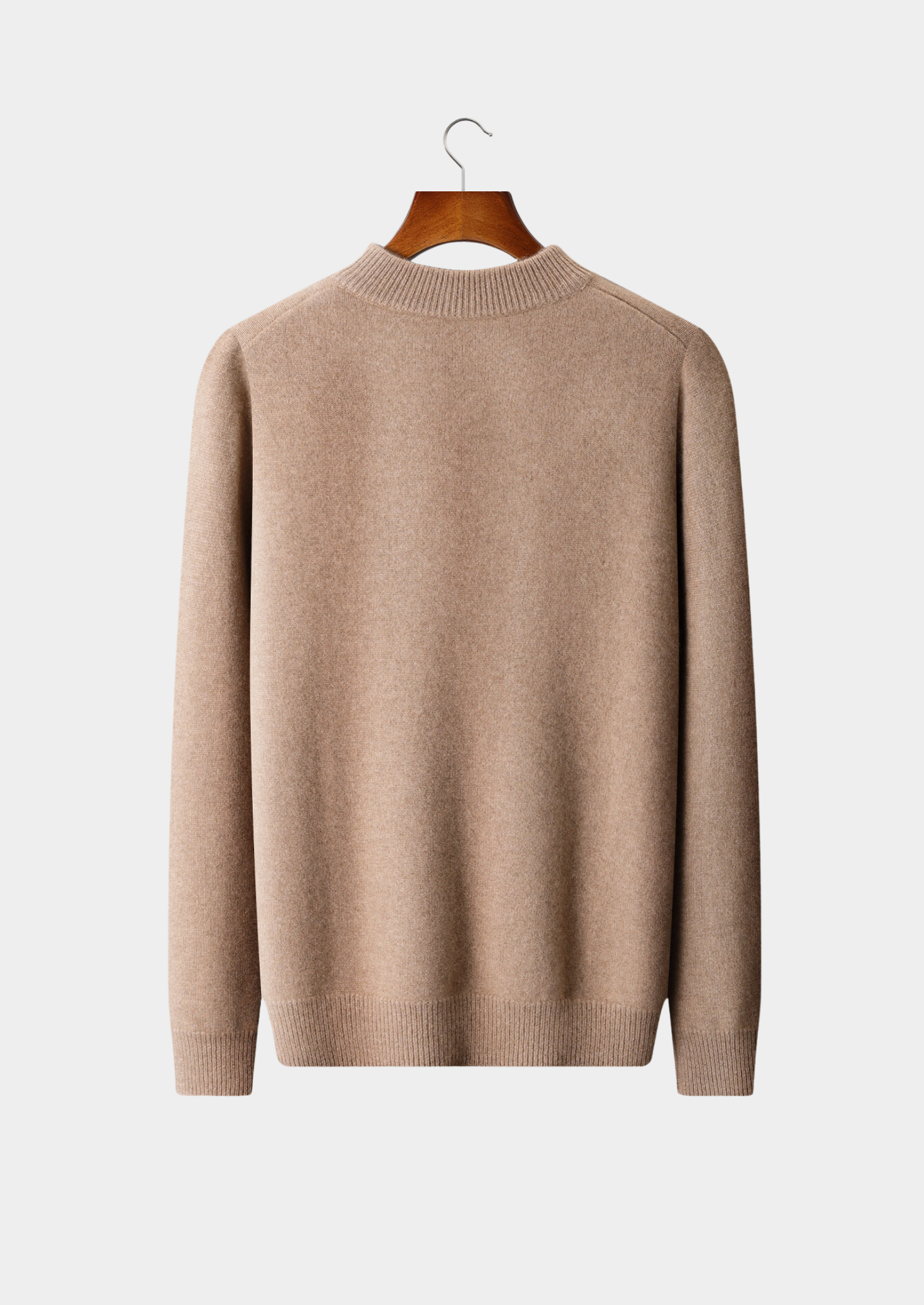 SUÉTER COM BOTÕES EM CASHMERE PURO BEGE