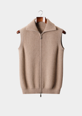 Colete Cashmere Puro Bege