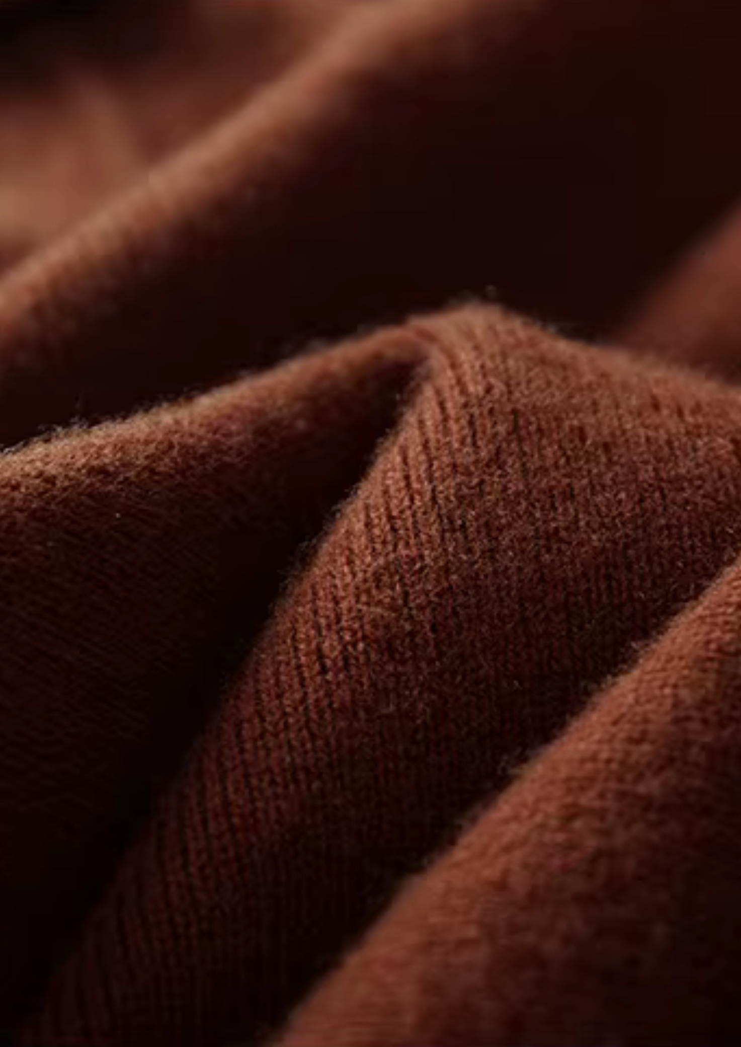 Polo Canelada Sem Botões em Lã Merino Extrafina Pura