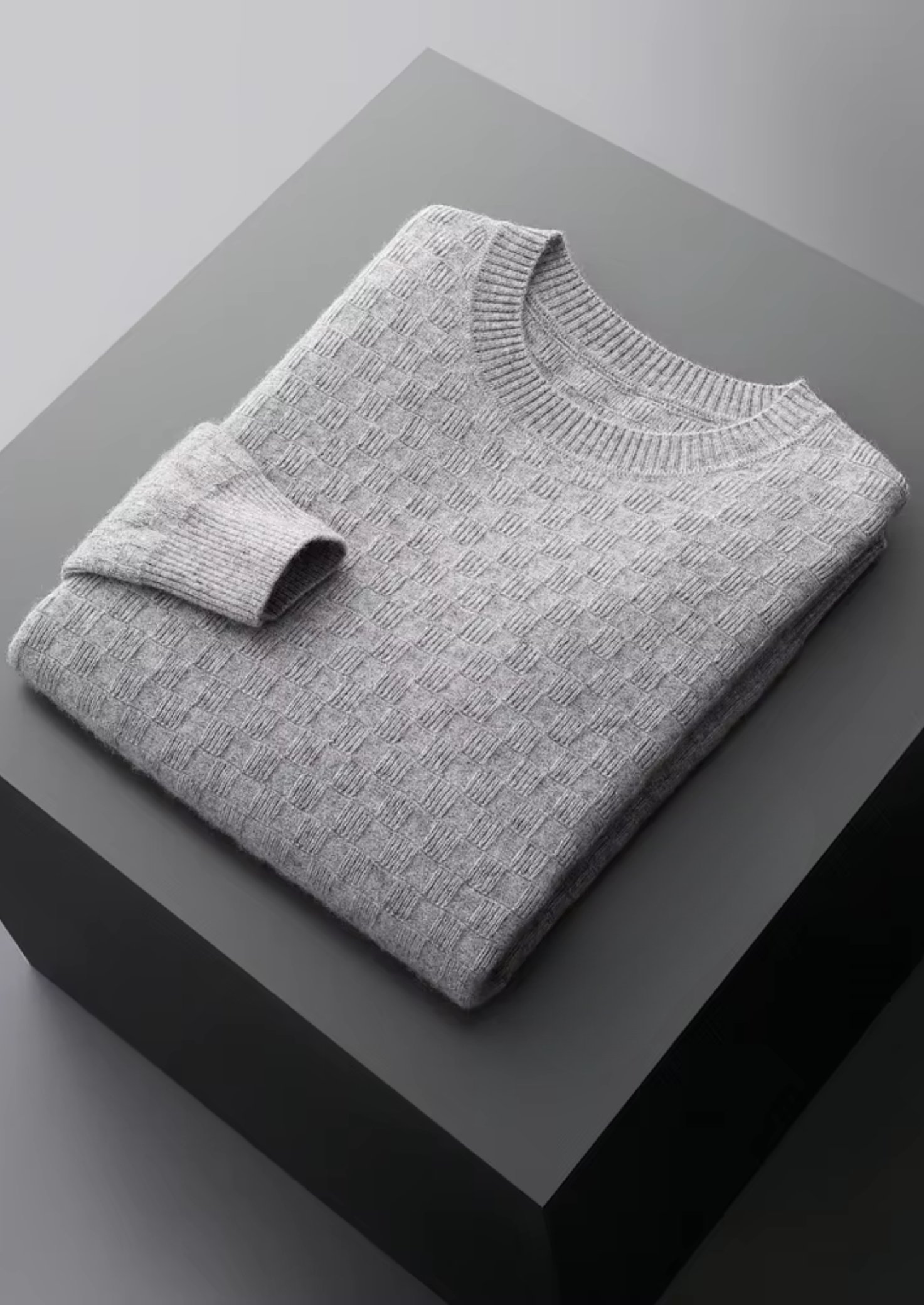 Suéter Gola Careca Cashmere Premium Texturizado