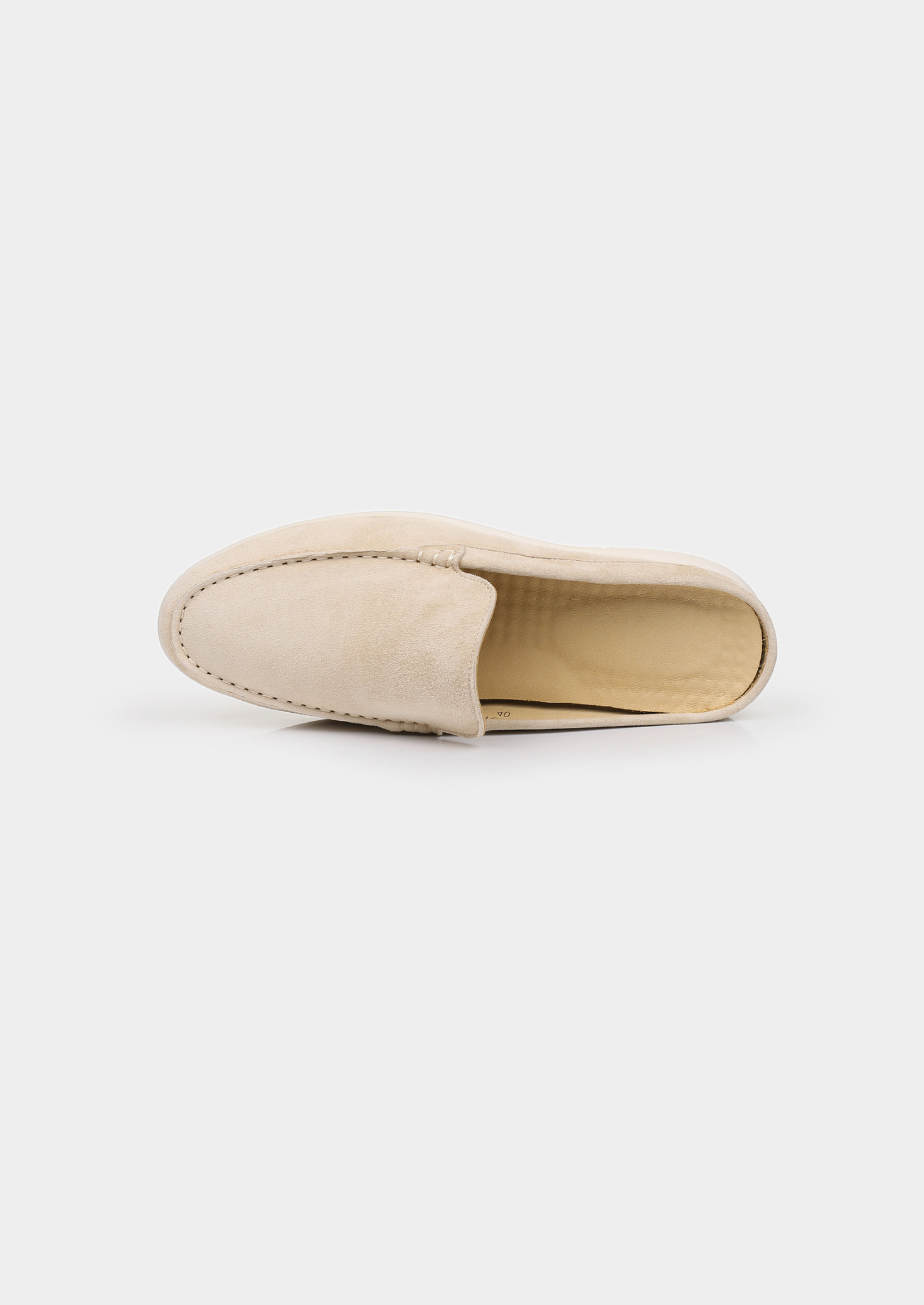 Slipper Marina em Camurça - Marfim