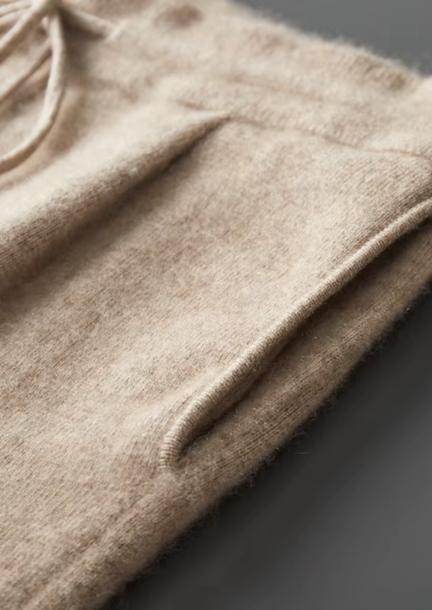 Calça Premium em Cashmere com Pregas