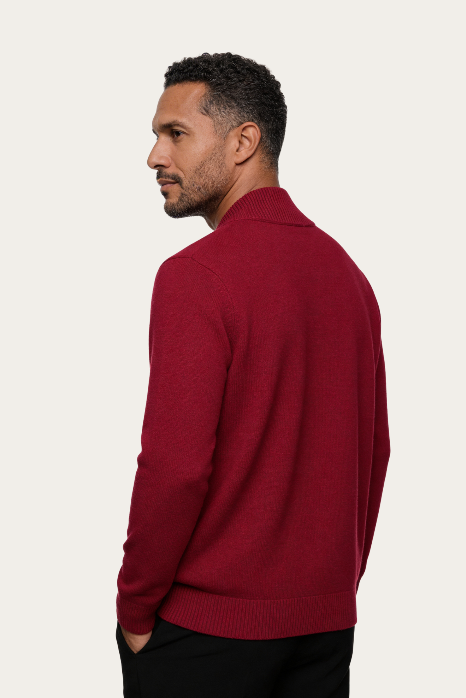 Cardigan de Cashmere Vermelho