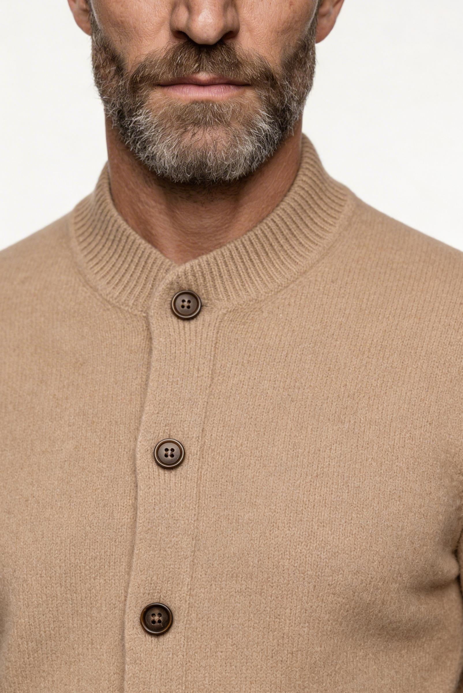 Cardigan de Cashmere Camelo