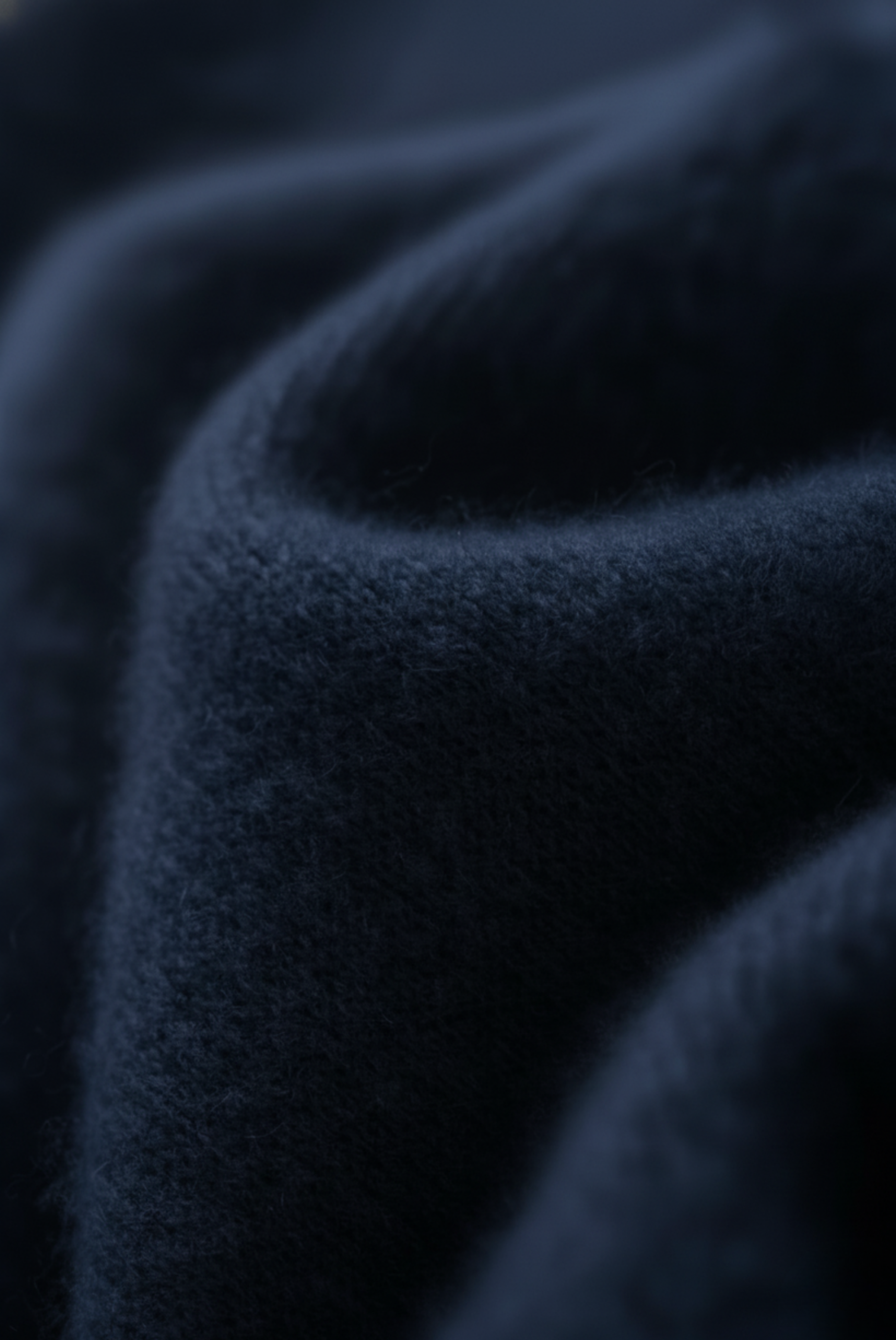 Cardigan de Cashmere Drapeado Azul-Marinho