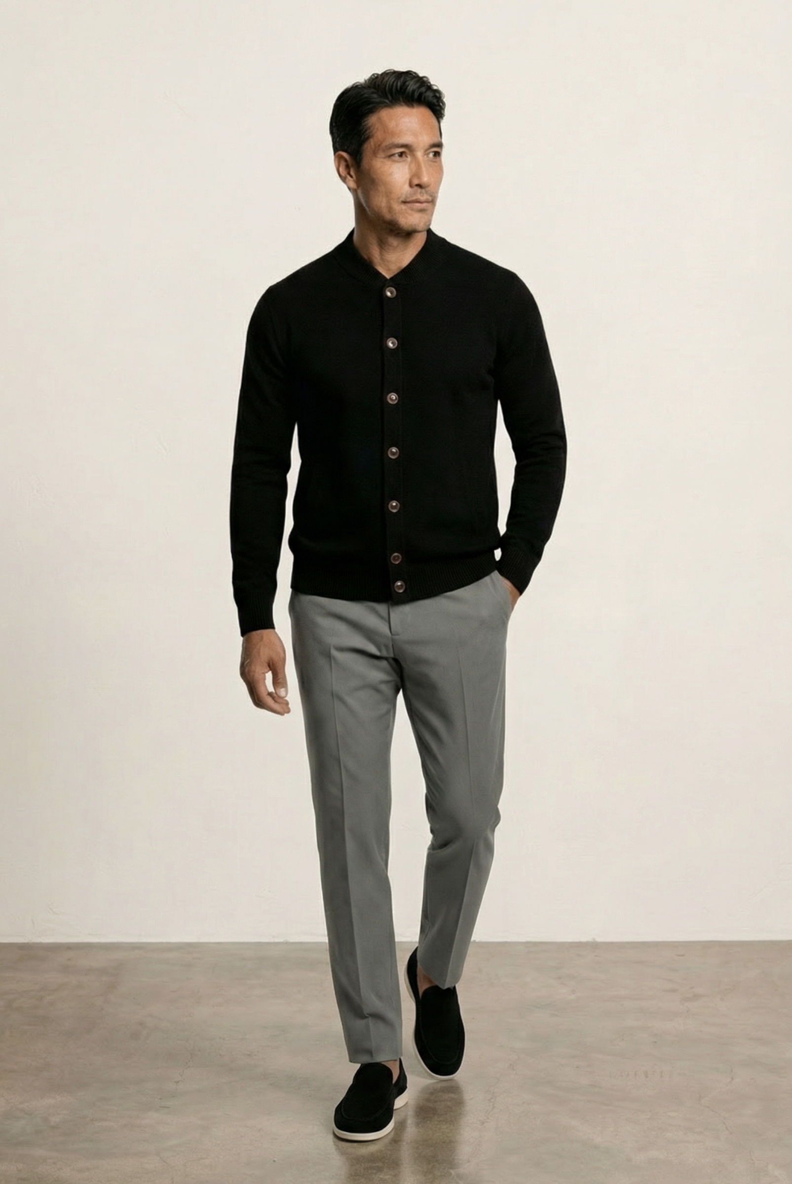 Cardigan de Cashmere Preto