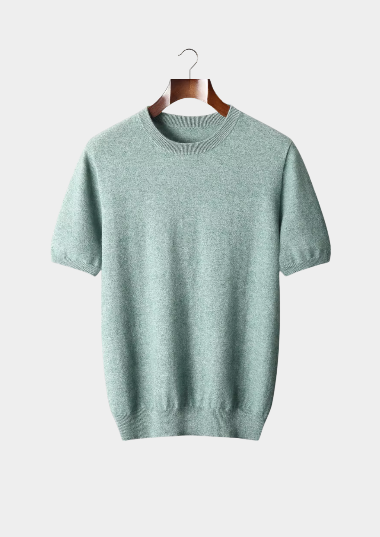 Camiseta Gola Redonda Clássica em Cashmere Premium