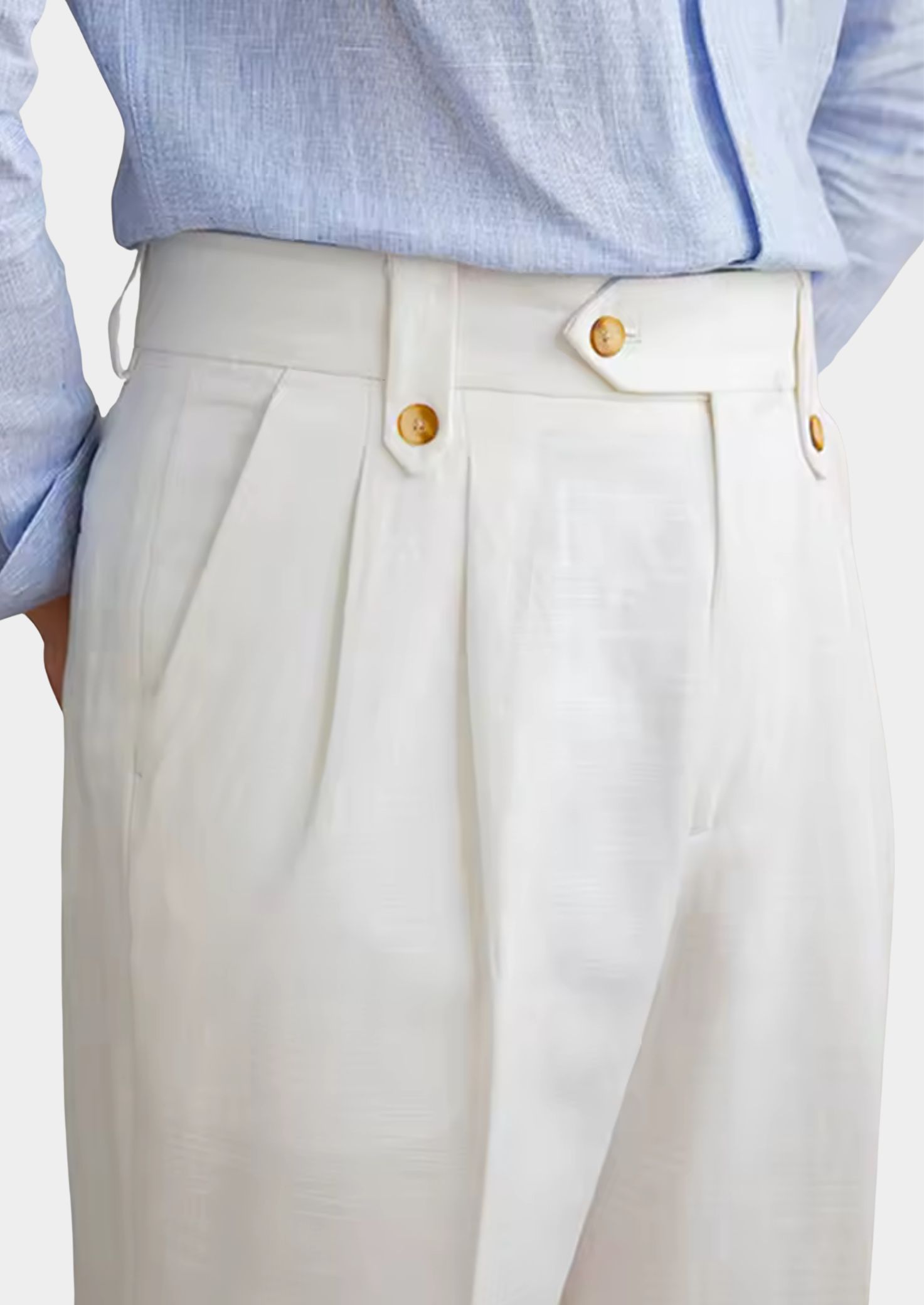 Calça Plissada Cagliari Coastal - Branca