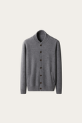 Cardigan de Cashmere Cinza