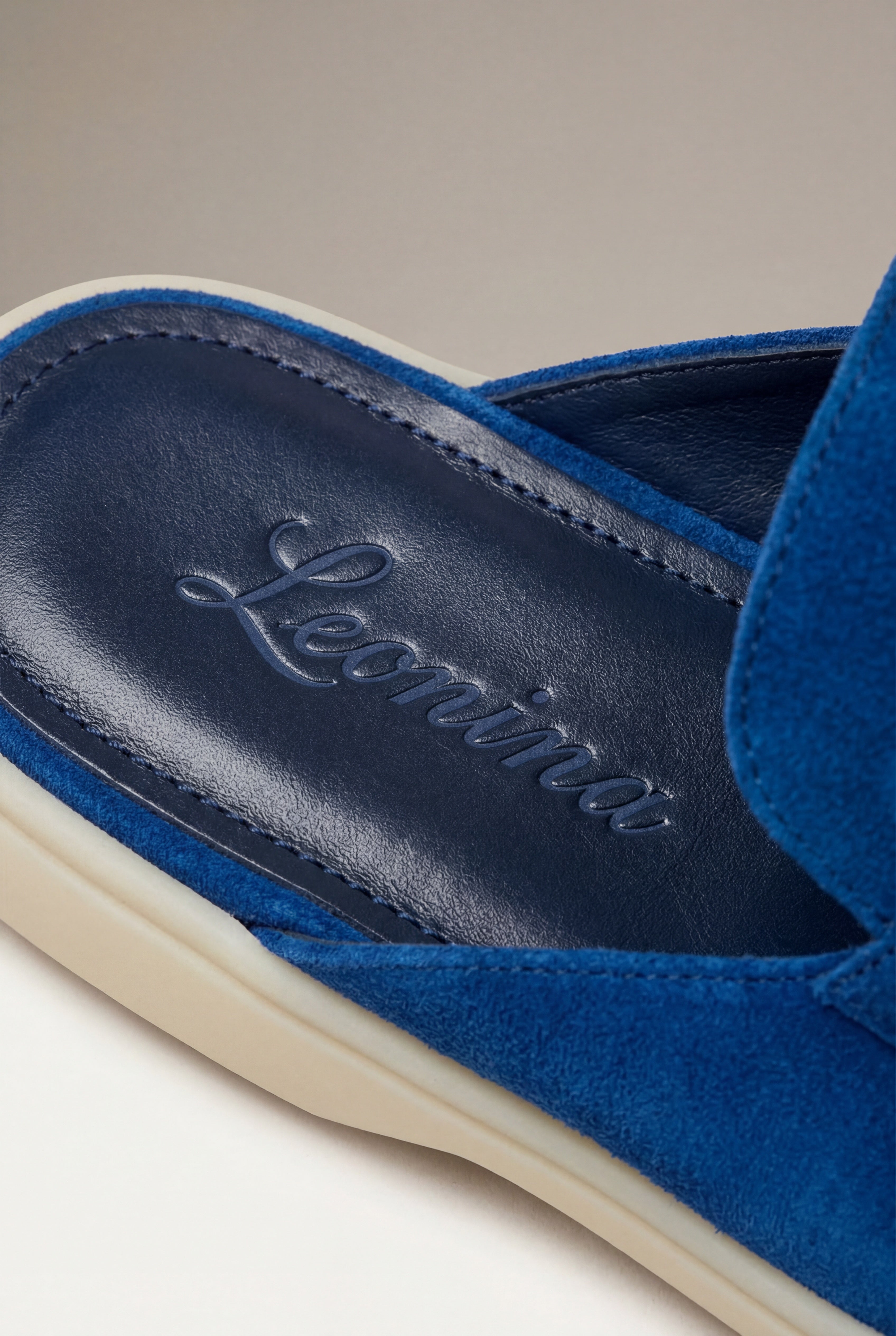 Marine Blue Nina Mule