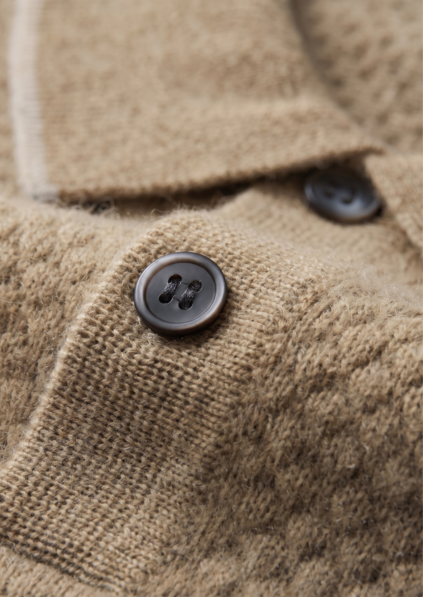 Polo Premium Cashmere Bege Bicolor