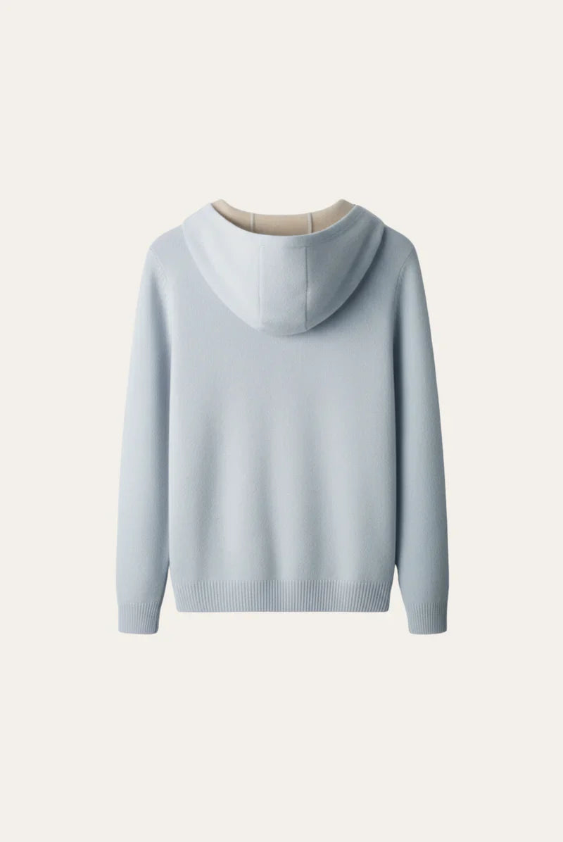 Silver Grey Cashmere Drape Cardigan